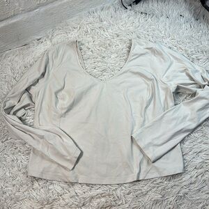 Lululemon Align Long Sleeve Shirt White Opal